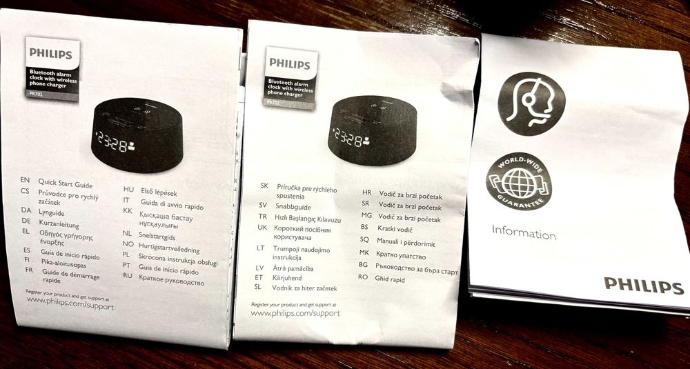 Bluetooth Alarm Clock Radio PHILIPS Performance64172193971330124