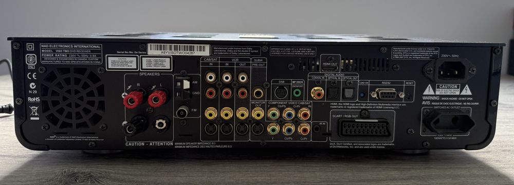 Amplituner stereo NAD VISO TWO - uszkodzony