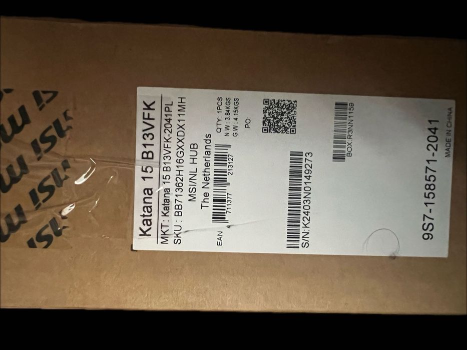 Sprzedam laptop MSI Katana