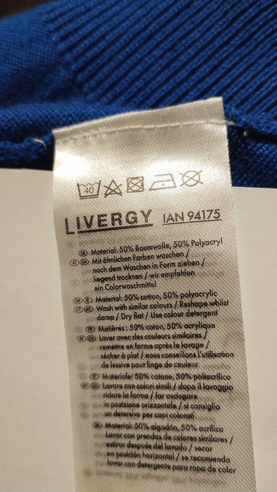 Sweter męski Livergy Classic – rozmiar XL
