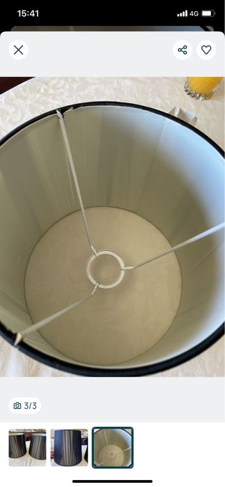 Lote 2 abatjours de luxo /Estrear