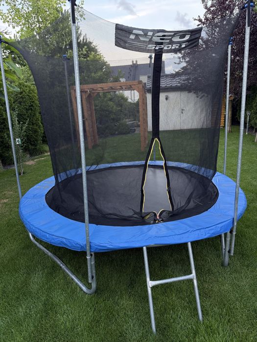 Trampolina Ogrodowa 252cm Siatka / Drabinka NEOSPORT!