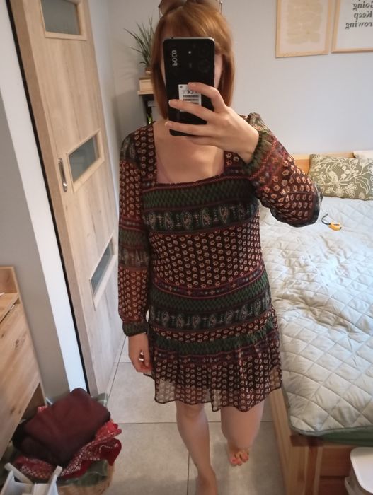 Sukienka George S w etniczne wzory