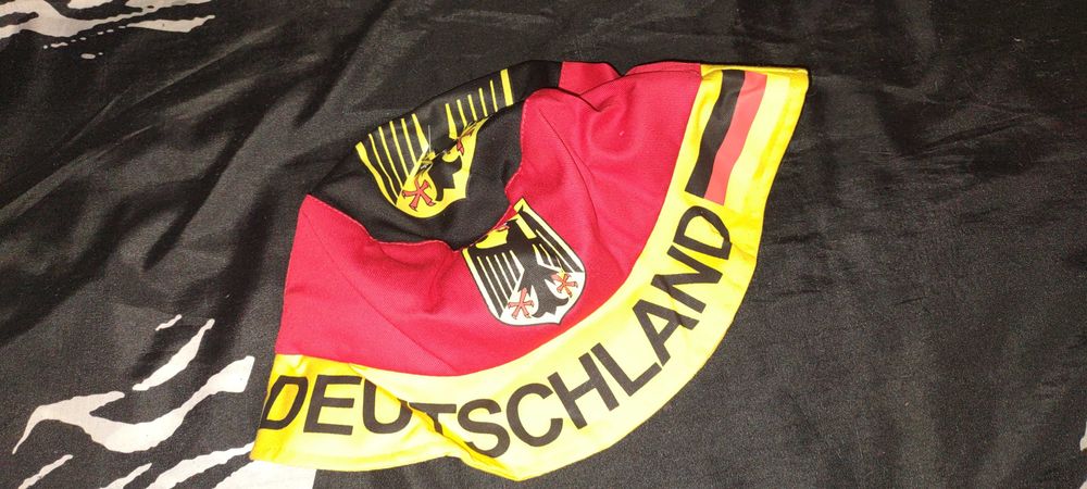 Deutschland orginał kapelusz czapka z godłem i flagą bawełna!