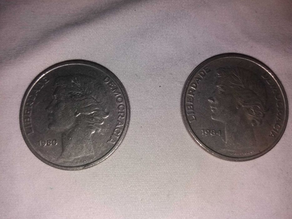 Moedas portuguesas 1980 e 1984