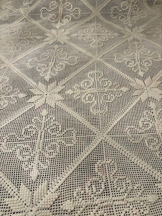Colcha de renda, branca