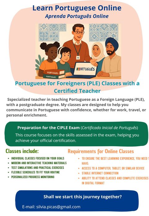 Aulas de Português Online - Preparação para o exame CIPLE64706010511618121