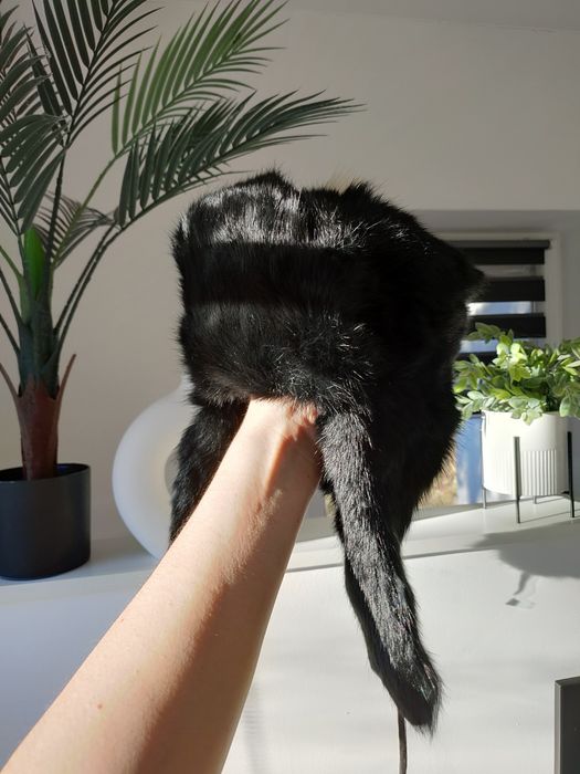 Czapka uszatka królik 100% Syberia producent skór