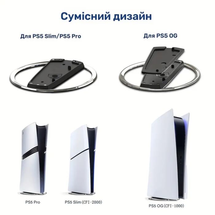 Вертикальна підставка для ps5