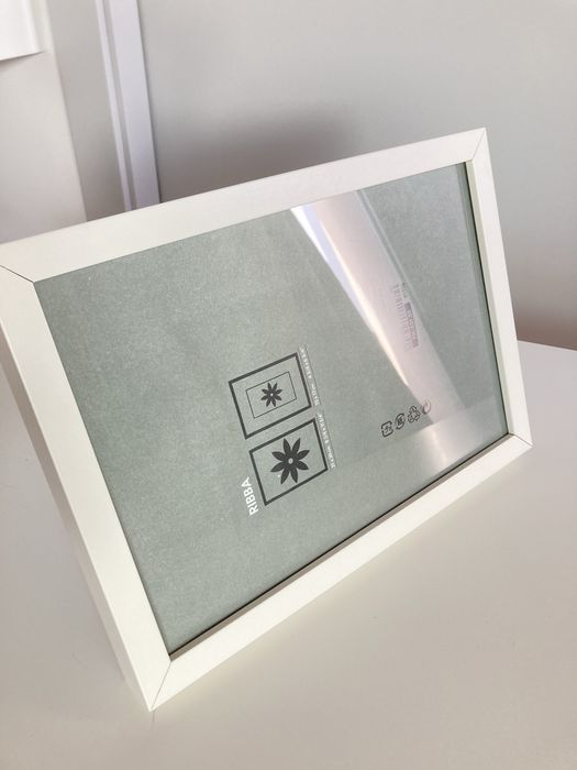 Moldura para foto ou gravura, branco