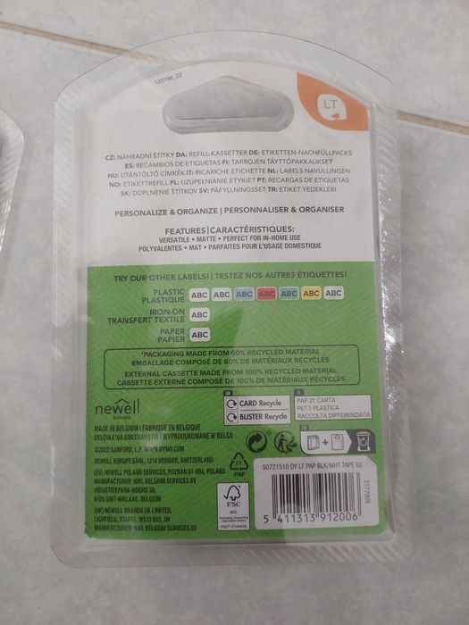 Rolos DYMO Letratag 3 unidades papel branco