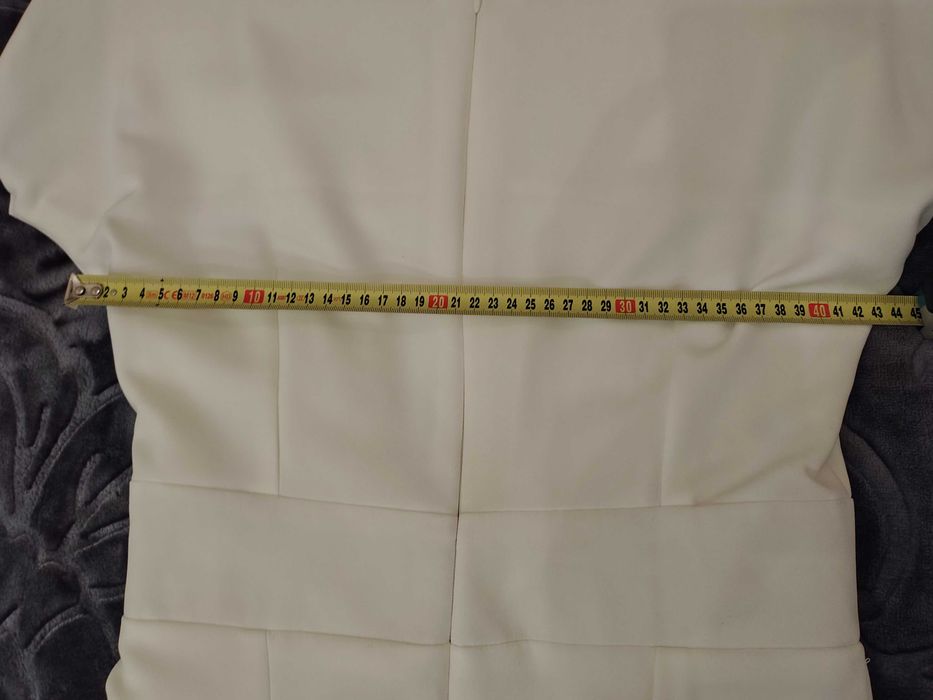 Sukienka koktailowa biała M