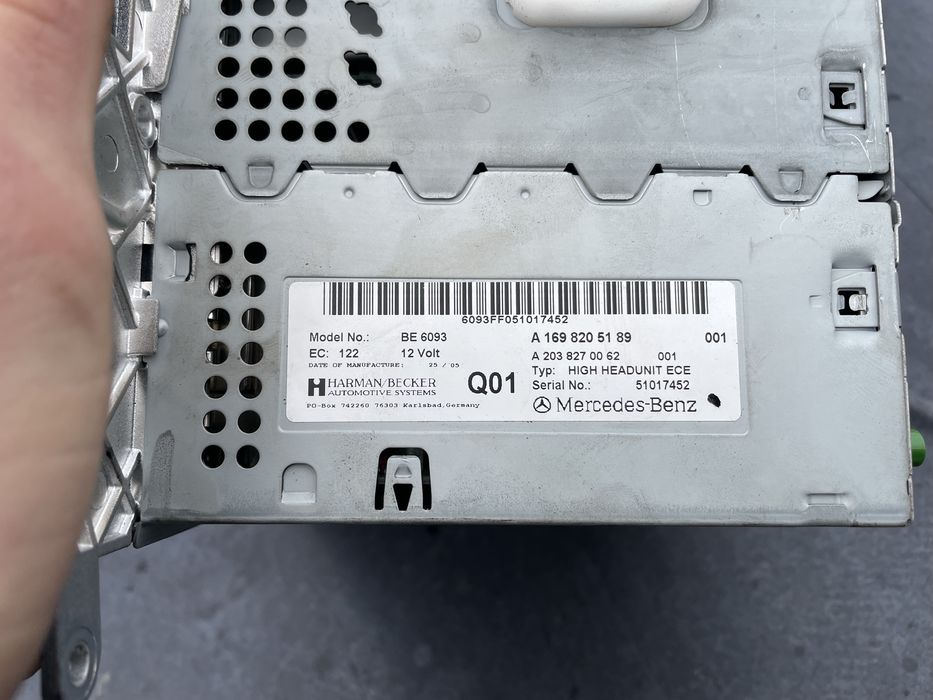 Оригінальна магнітола , радіо Mersedes Sprinter Vito