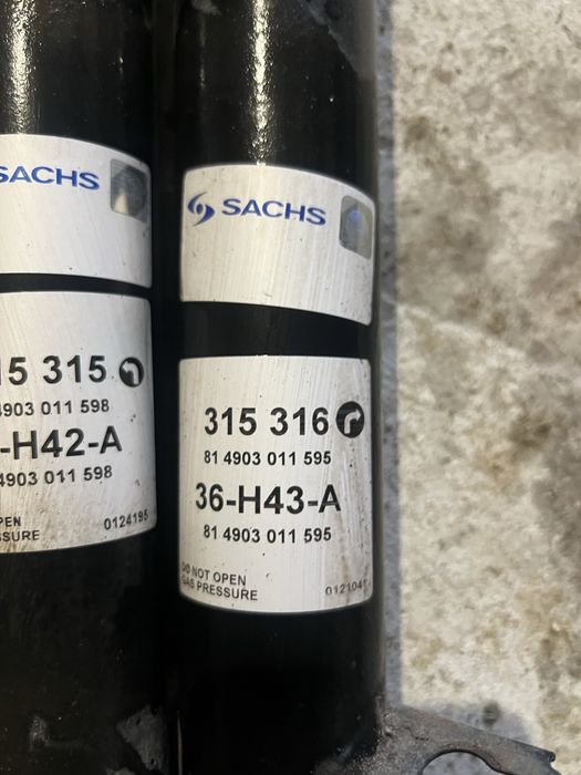 Продам амортнзатори SACH ціна за 1 штуку 100$