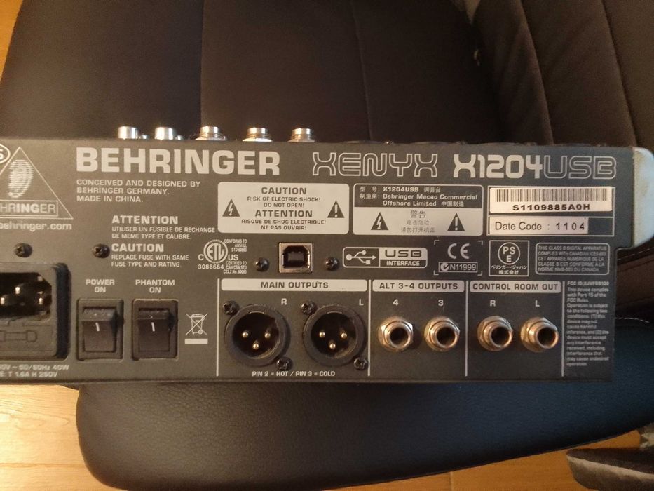 Behringer xenyx x1204usb Antas • OLX Portugal