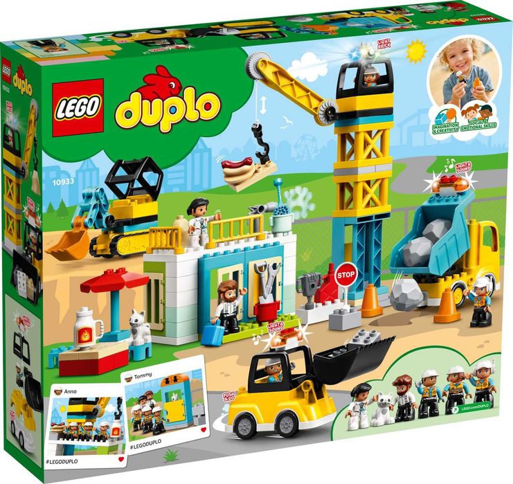 Klocki LEGO 10933 Duplo - Żuraw wieżowy i budowa NOWE SZYBKA WYSŁKA