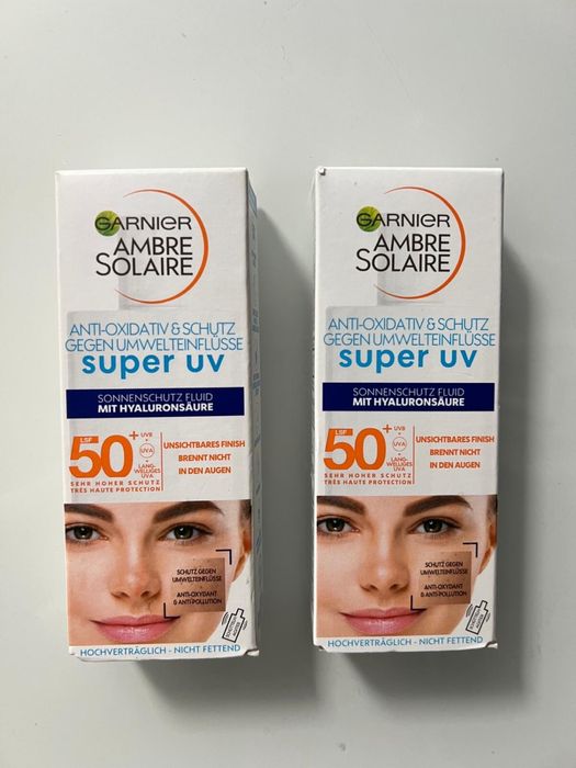*Novo* 2 x Garnier Ambre Solaire – Super UV SPF 50+