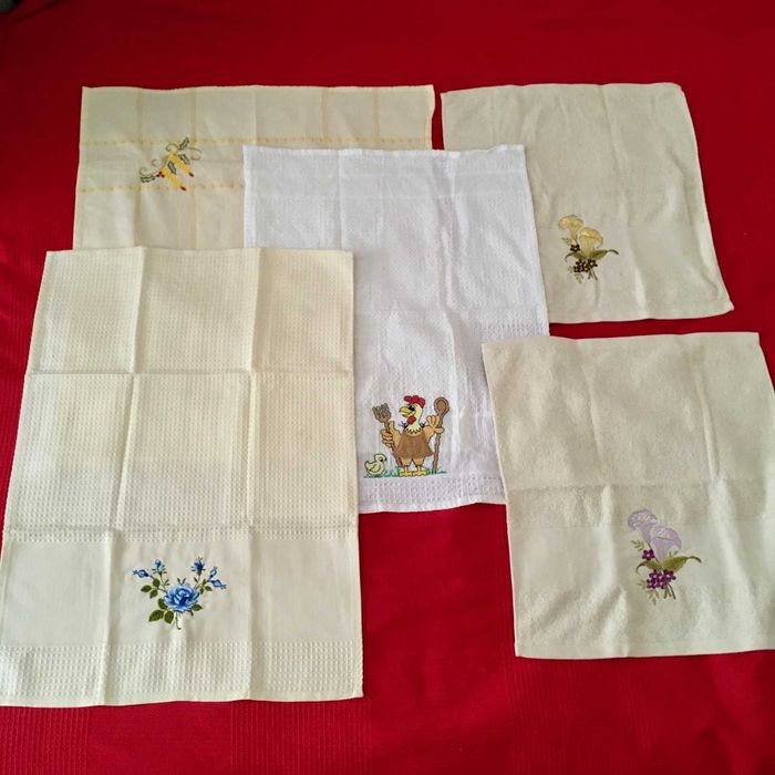 Lote de têxteis antigos para casa