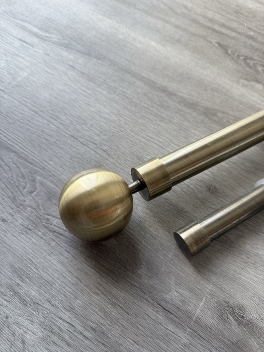Varoes duplos Dourado Envelhecido