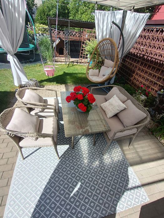 Meble ogrodowe stół+sofa+2 krzesła