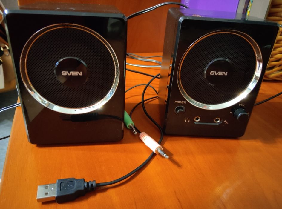 Колонки SVEN 247 (USB) + Дротова клавіатура 2E KS108 BLACK