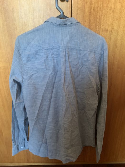 Camisa cinzenta, slim fit