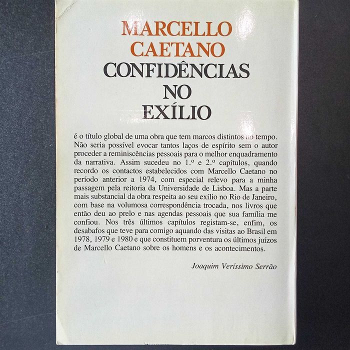 Joaquim Veríssimo Serrão, Marcello Caetano - Confidências no Exílio"