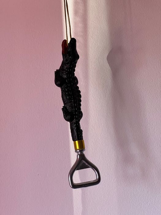 Abre garrafas Vintage, forma crocodilo
