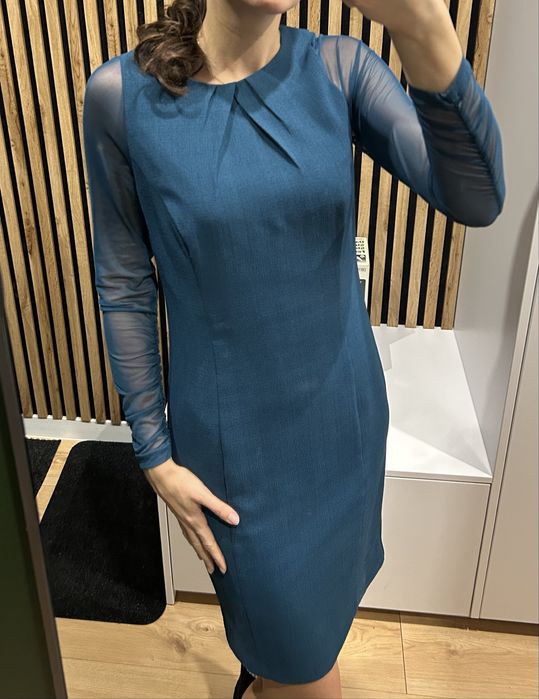 Elegancka sukienka morska