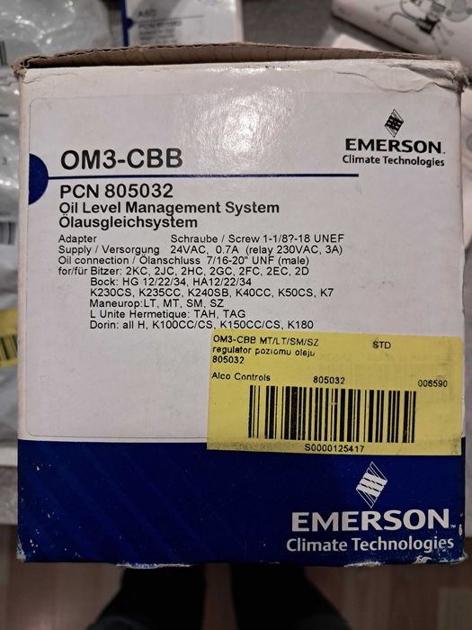 Regulator poziomu oleju  OM3-CBB