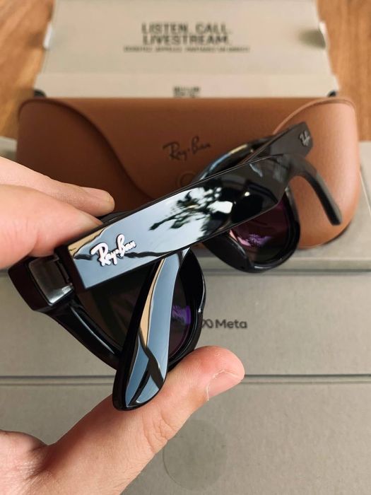 Окуляри Окуляри Ray-Ban Meta Skyler Shiny Black Polar G15 Green