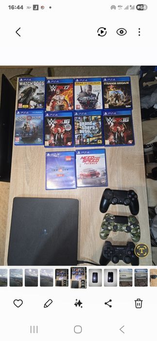 PlayStation 4+10 gier 3 pady