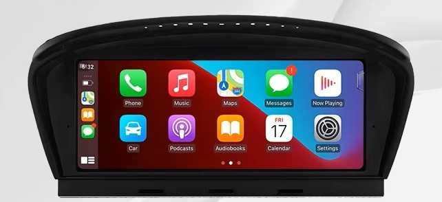 Apple CarPlay Android Auto Linux Radio Multimedialne Bluetooth Nawigacja Yanosik AUX Google Maps BMW 5 E60 E61 E63 E64 BMW E90 E91 E92 E93 SYSTEM CIC