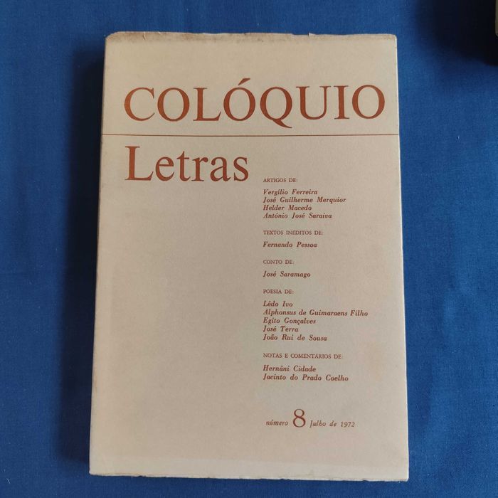 Revista Colóquio Letras 8 - Julho de 1972