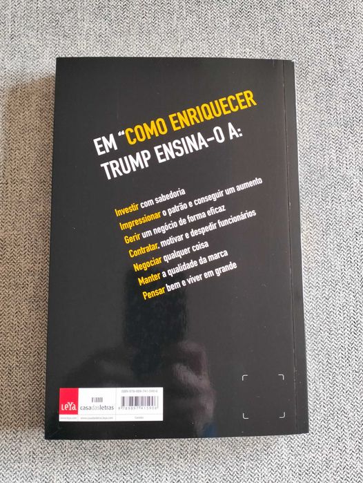 Livro "Trump como enriquecer" de Donald J. Trump
