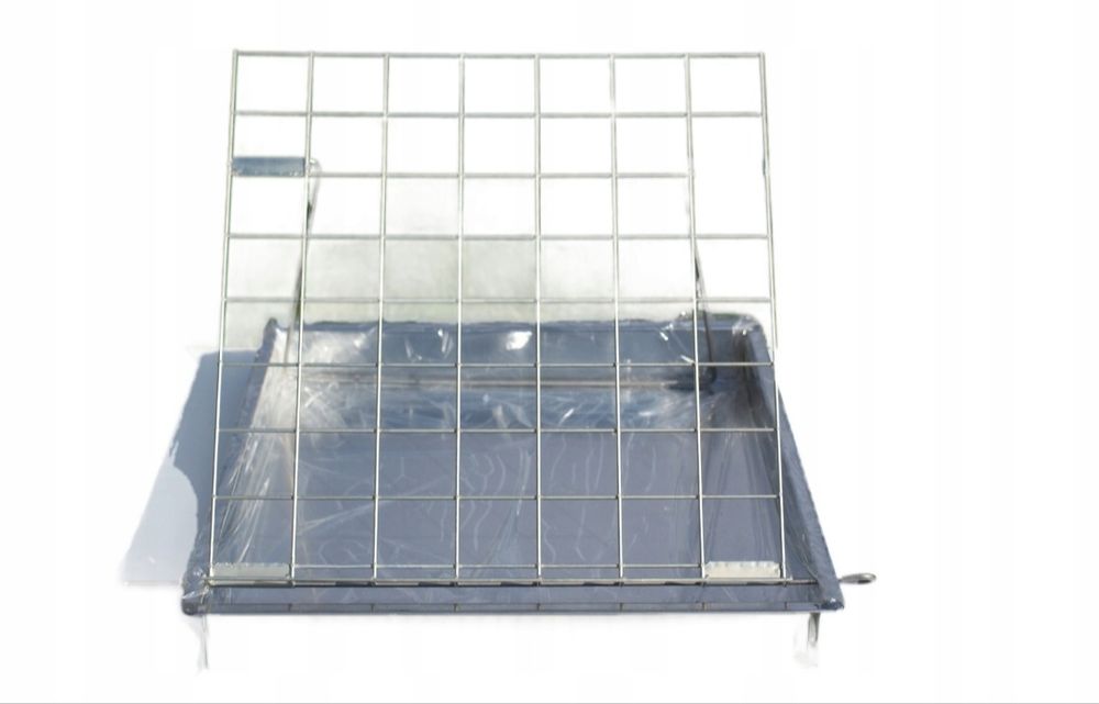 Wanienka ocynowana do odsklepiania z nierdzewną kratką