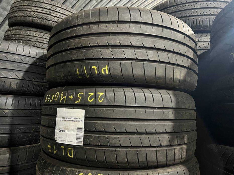 Шини б/у ЛІТО 225/40 R19 Goodyear Eagle F1 Asymmetric 3 DL17-23