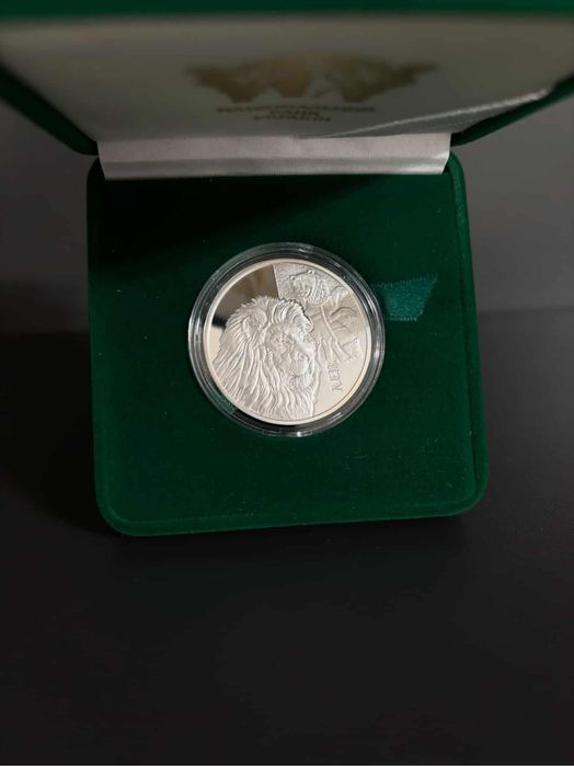 Україна 5 гривень 2017, Лев. Срібло