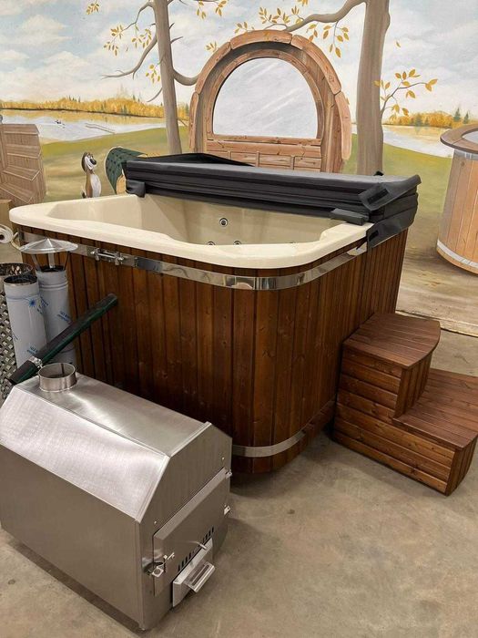 Beczka Kwadratowa 200x170 Balia Kąpielowa Bania Ogrodowa Basen