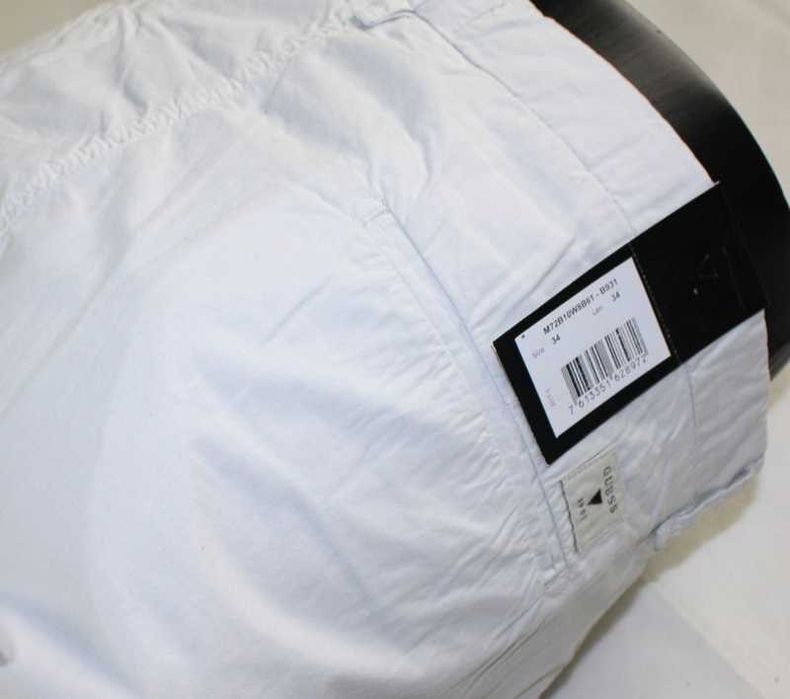 Męskie spodnie Guess Alain -Slim Taper jasno-szare oryginalne -W34/L34