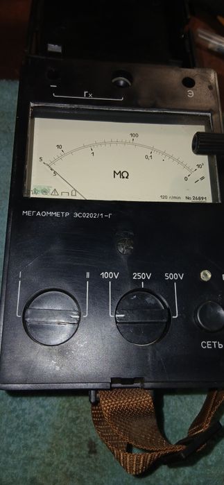 Мегаомметр ес 0202/1 г