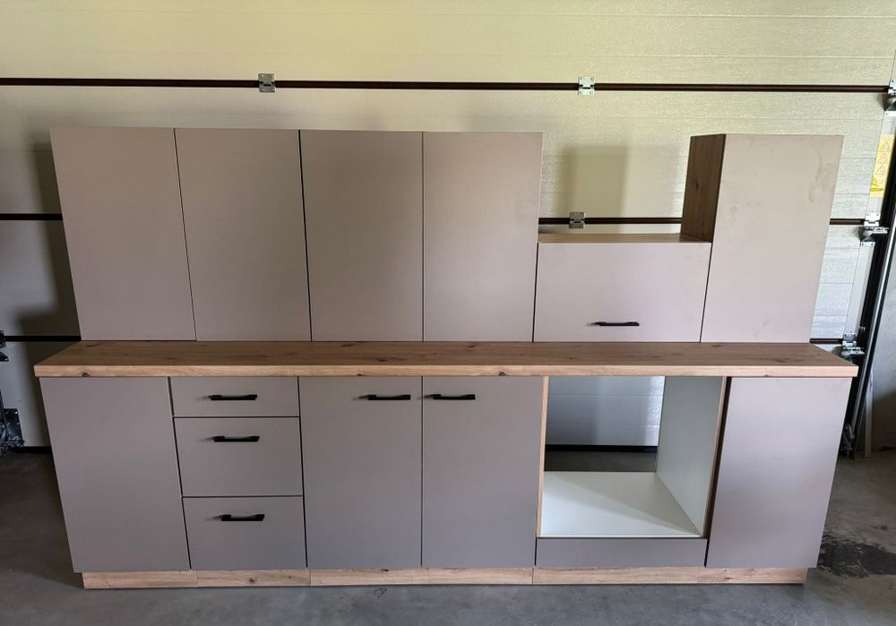 NOWE meble kuchenne 260cm dąb artisan + truflowy dostawa