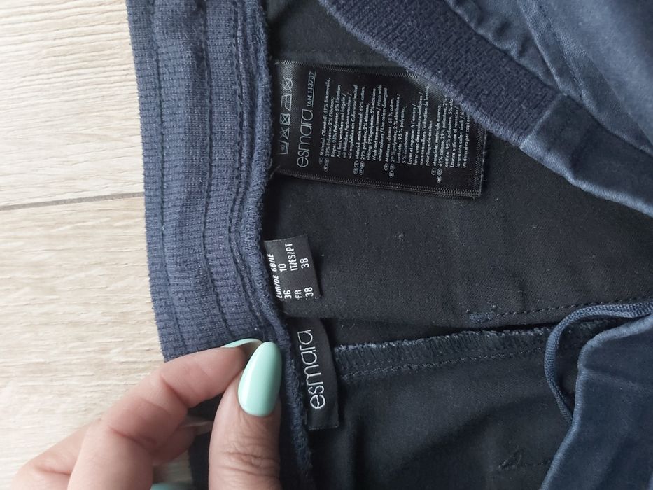 Granatowe rurki, legginsy typu jeans rozm M /L