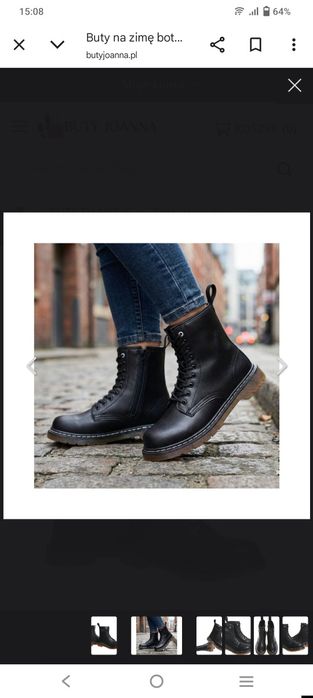 Glany na zimę skórzane damskie Mckey roz 39