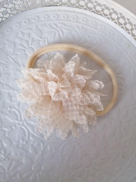 Opaska wianek wianuszek chrzest chrzciny kwiatki sesja boho