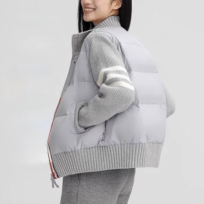 Жіноча куртка (легкий пуховик) / Куртка сіра Розмір М