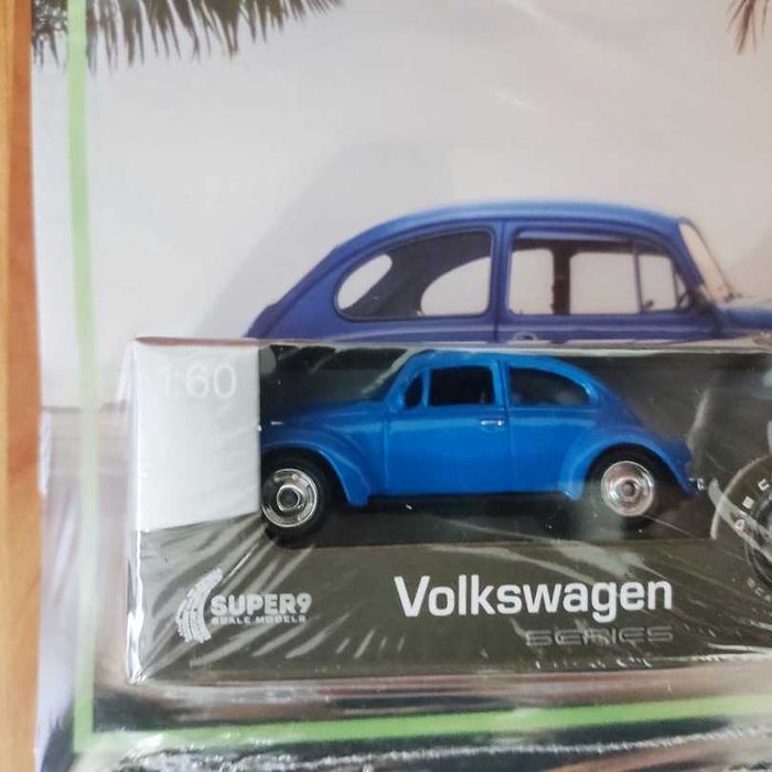 Volkswagen Beetle escala 1/60 na caixa Carros de coleção