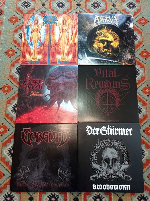 Виниловые пластинки Death,Brutal Death,Technical Death,Black