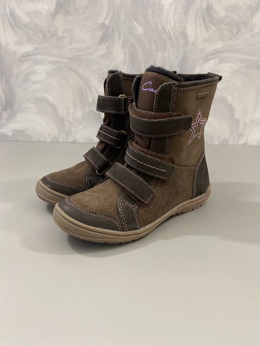 Дитячі зимові черевики Gino-Tex(Gore-tex), термо, натуральна шкіра