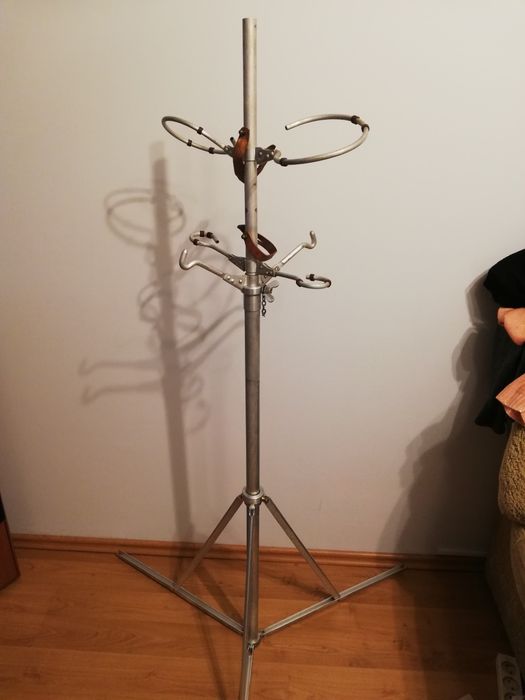 Statyw wojskowy do kroplówek, wieszak, loft, vitage